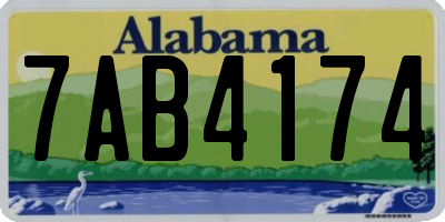 AL license plate 7AB4174