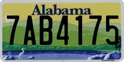 AL license plate 7AB4175