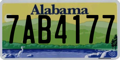 AL license plate 7AB4177