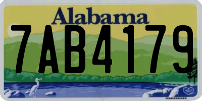AL license plate 7AB4179