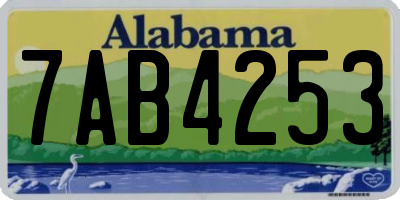 AL license plate 7AB4253