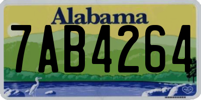 AL license plate 7AB4264