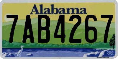 AL license plate 7AB4267