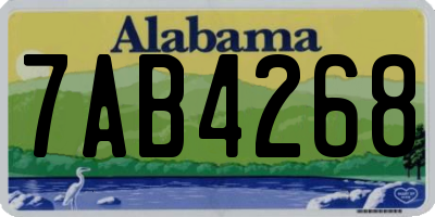 AL license plate 7AB4268