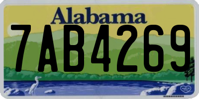 AL license plate 7AB4269