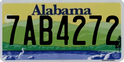 AL license plate 7AB4272