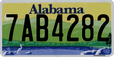 AL license plate 7AB4282