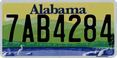 AL license plate 7AB4284