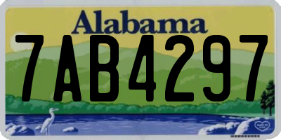 AL license plate 7AB4297