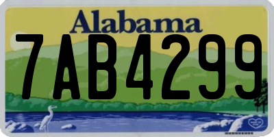 AL license plate 7AB4299