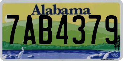 AL license plate 7AB4379