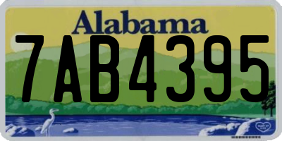 AL license plate 7AB4395