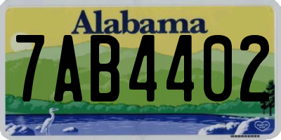 AL license plate 7AB4402