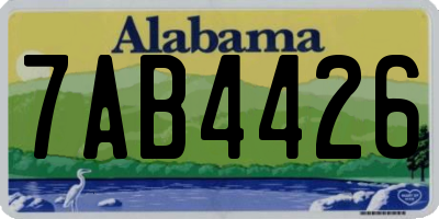 AL license plate 7AB4426