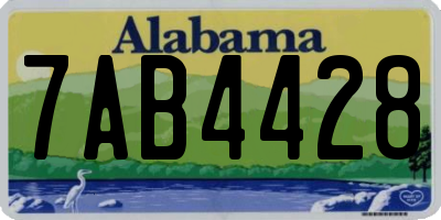 AL license plate 7AB4428
