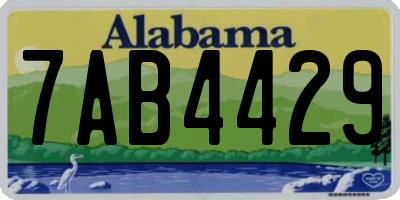 AL license plate 7AB4429