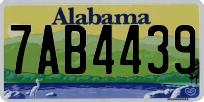 AL license plate 7AB4439