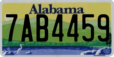 AL license plate 7AB4459