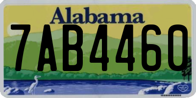 AL license plate 7AB4460