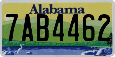 AL license plate 7AB4462