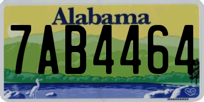 AL license plate 7AB4464