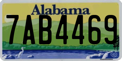 AL license plate 7AB4469