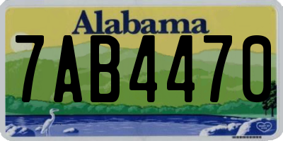 AL license plate 7AB4470