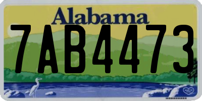 AL license plate 7AB4473