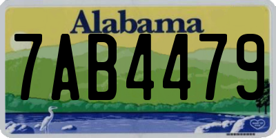 AL license plate 7AB4479