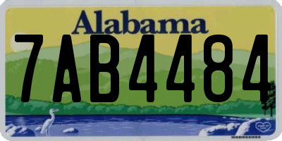 AL license plate 7AB4484