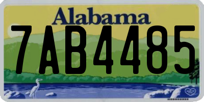 AL license plate 7AB4485