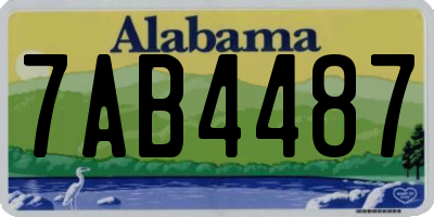 AL license plate 7AB4487