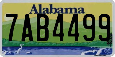 AL license plate 7AB4499