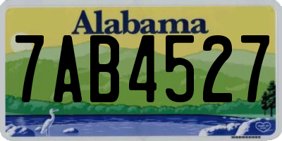 AL license plate 7AB4527