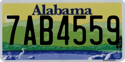 AL license plate 7AB4559