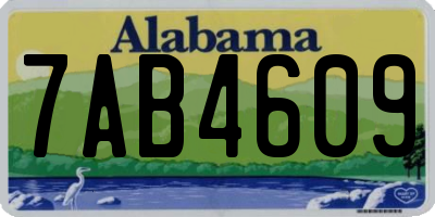AL license plate 7AB4609