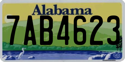 AL license plate 7AB4623
