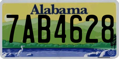 AL license plate 7AB4628