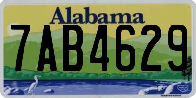 AL license plate 7AB4629