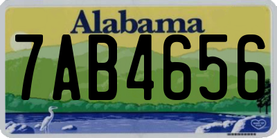 AL license plate 7AB4656