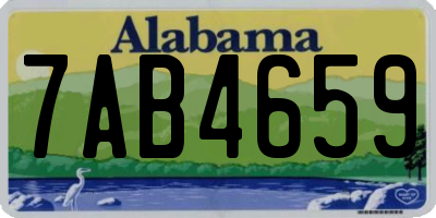 AL license plate 7AB4659
