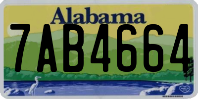 AL license plate 7AB4664