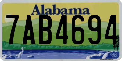 AL license plate 7AB4694