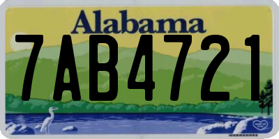 AL license plate 7AB4721