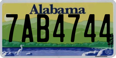 AL license plate 7AB4744