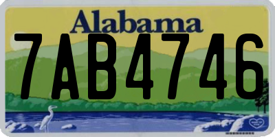 AL license plate 7AB4746