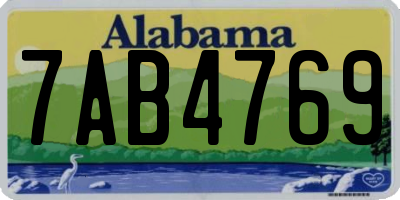 AL license plate 7AB4769