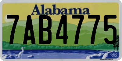 AL license plate 7AB4775