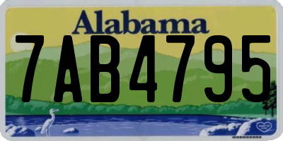 AL license plate 7AB4795