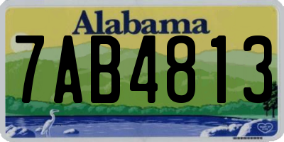AL license plate 7AB4813